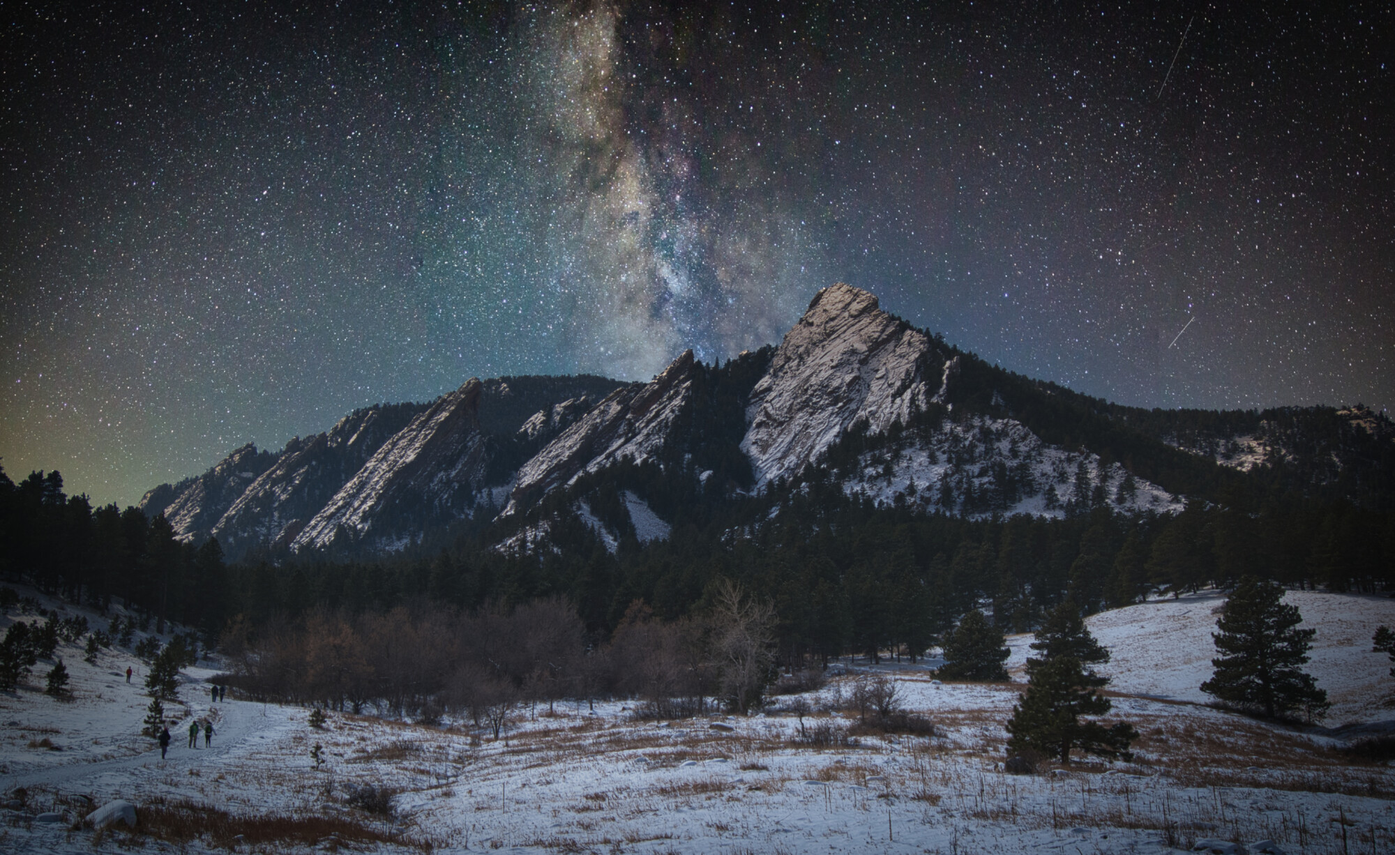 Flat Irons with Milky Way