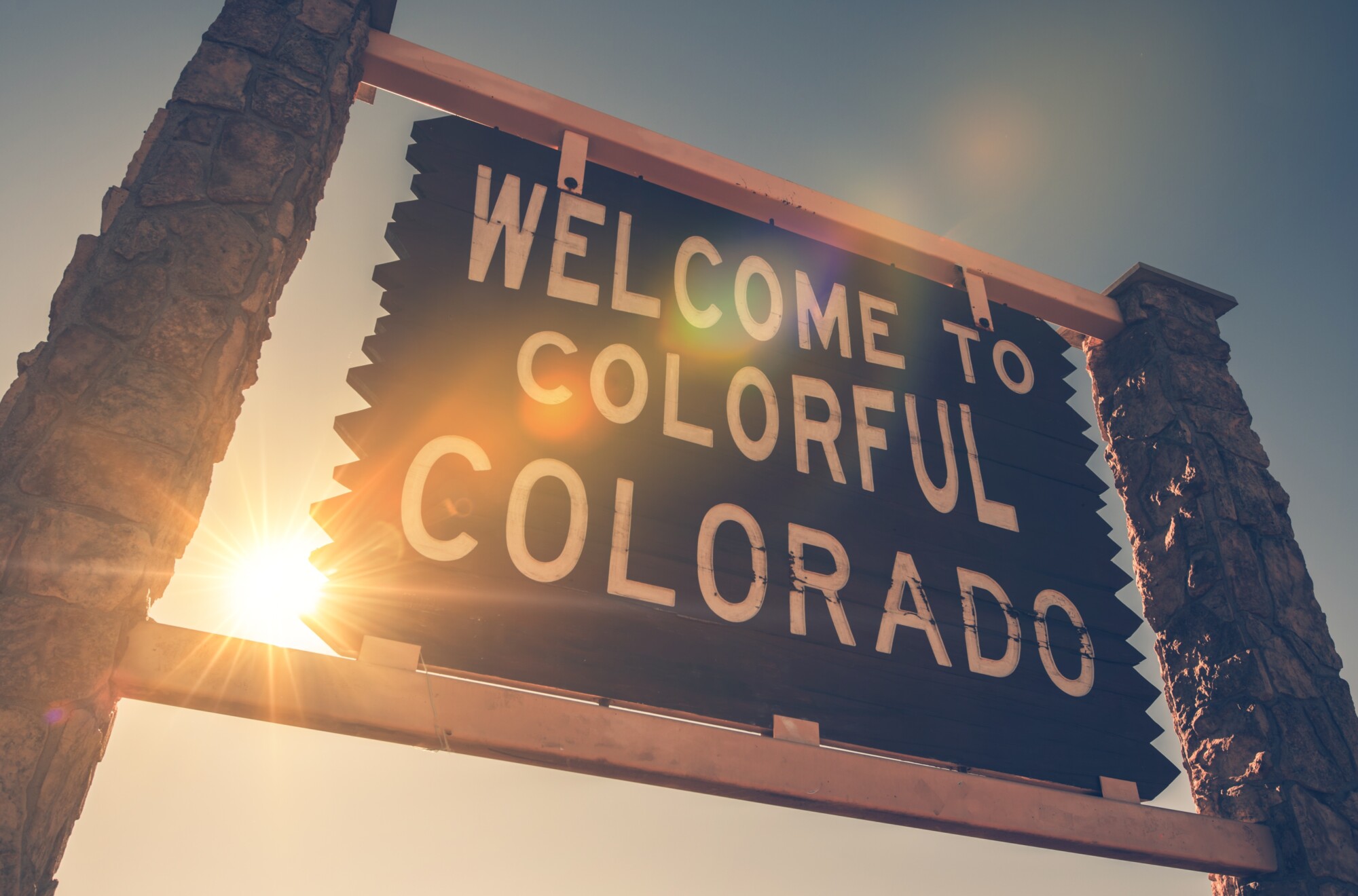 Welcome in Colorado Sign