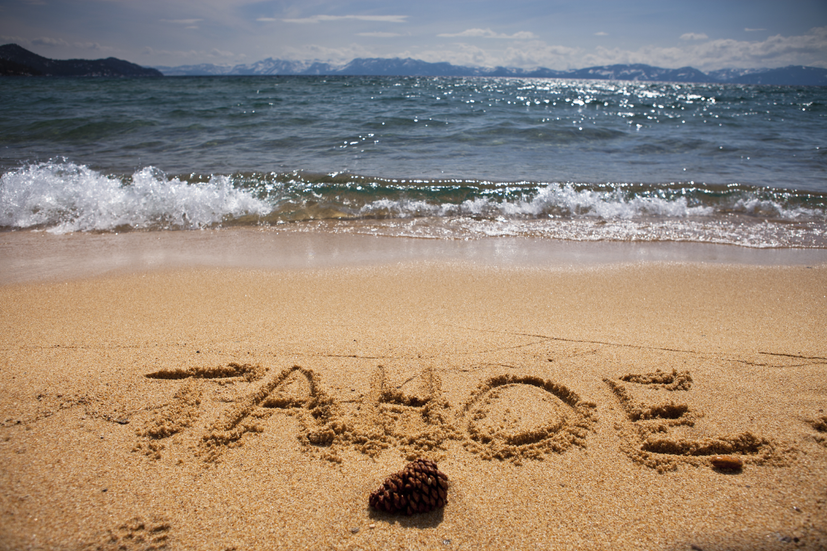 Tahoe in sand