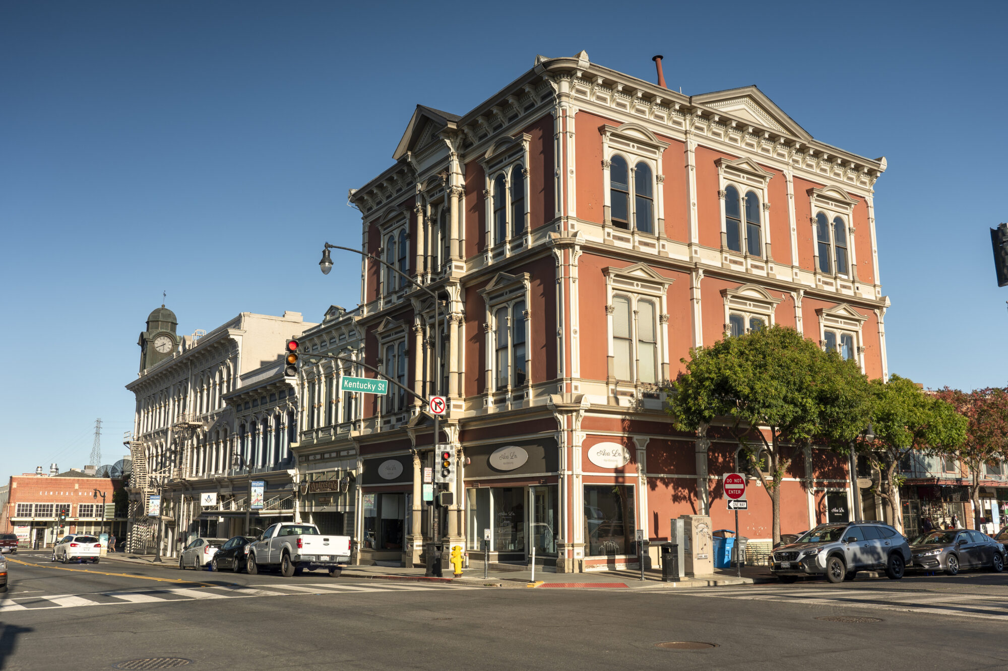 Petaluma California historic downtown retail shopping district and businesses